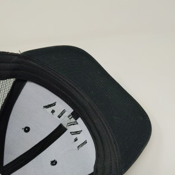 Cap America Snapback Meshback Hat Black Dark Green Camo Embroidered - Picture 10 of 12